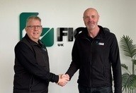 Image shows Ficep UK's operations director, Richard Clark, with new sales engineer, Eddie Knights